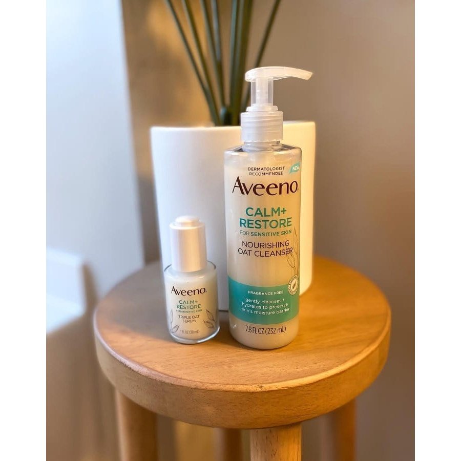 Aveeno Hassas Ciltler Için Besleyici Yulaf Özlü Yüz Temizleyici 232 ml