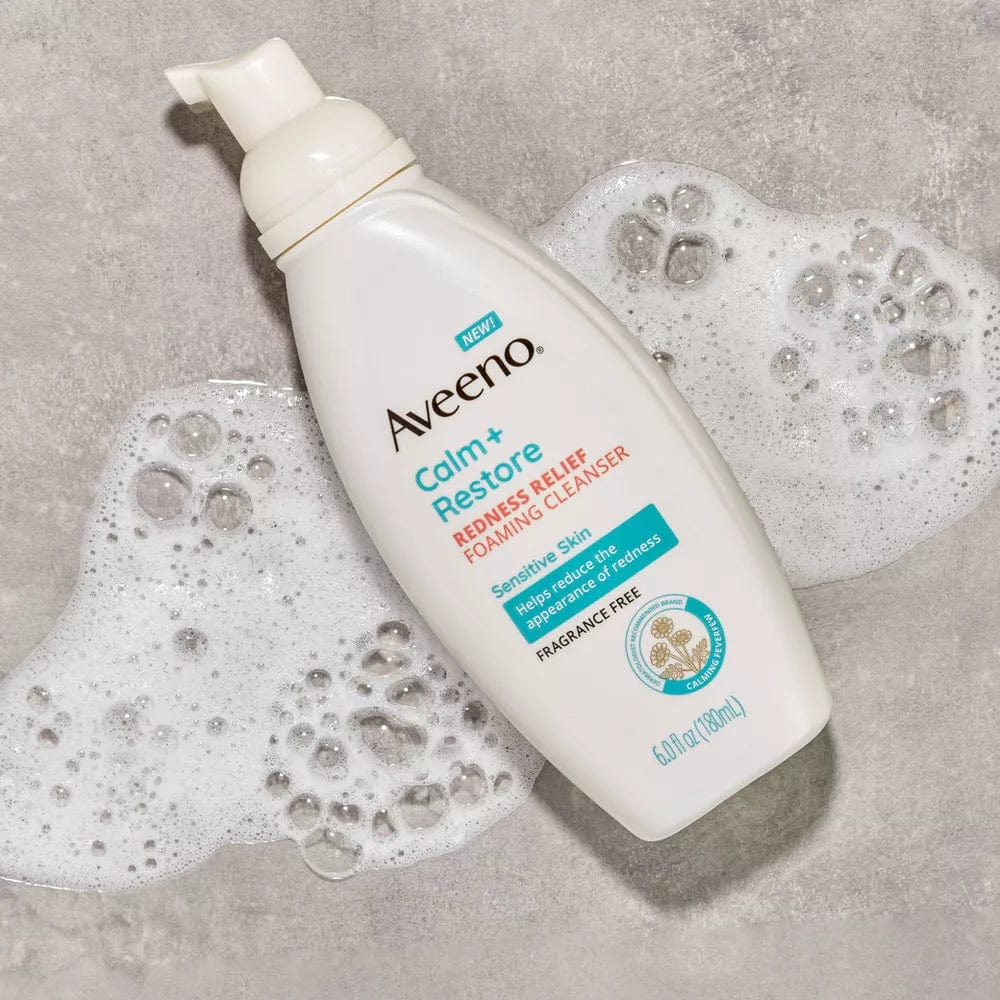 Aveeno Kızarıklık Karşıtı Yüz Yıkama Köpüğü 180 ml