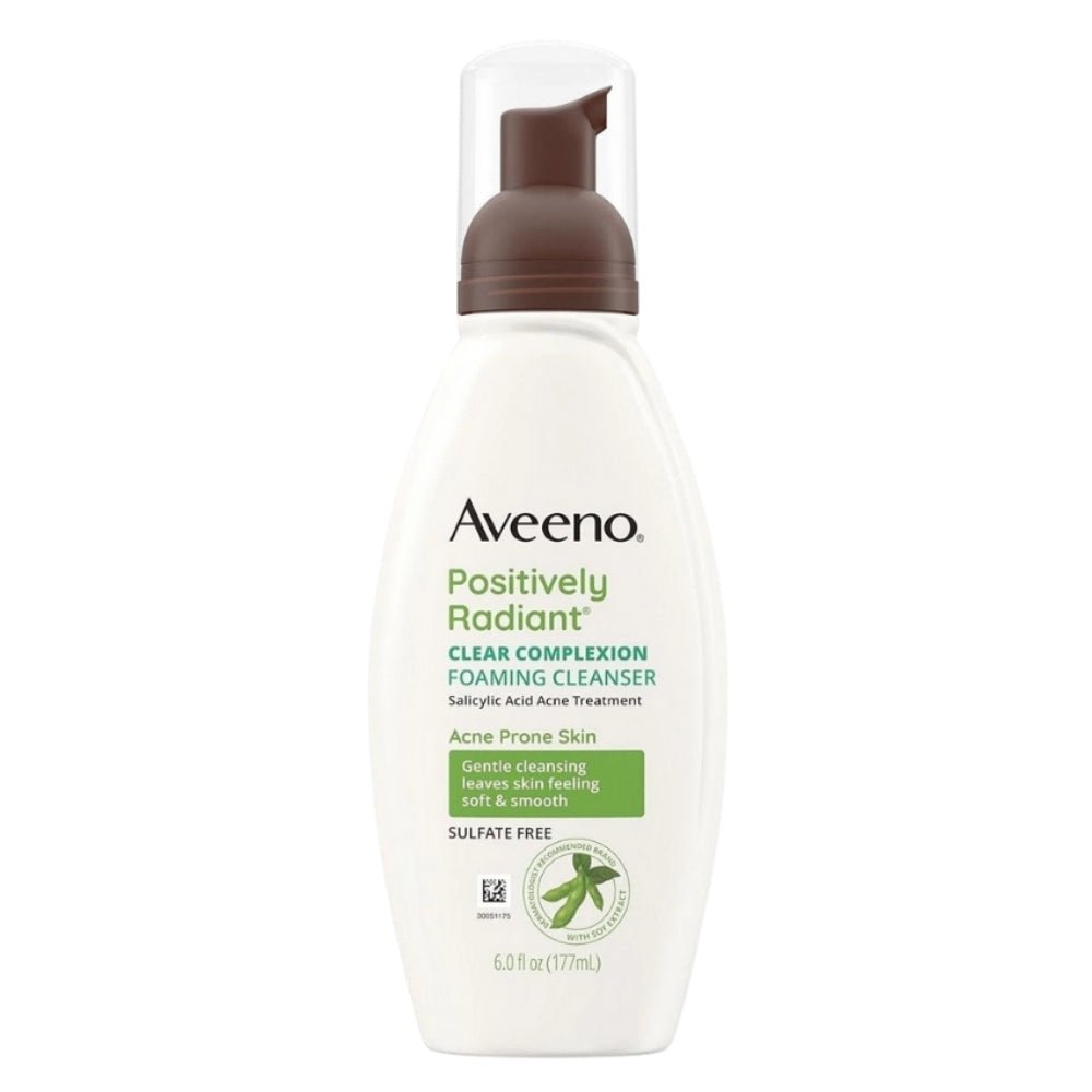 Aveeno Positively Radiant Yağsız Köpüren Yüz Temizleyici 177 ml