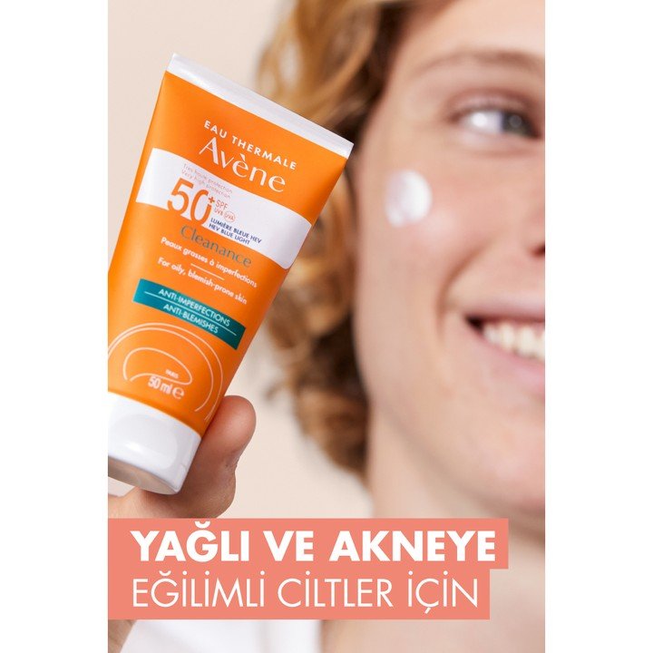 Avene Cleanance SPF50+ Yağlı ve Akneye Eğilimli Ciltler İçin Yüksek Korumalı Güneş Kremi 50 ml