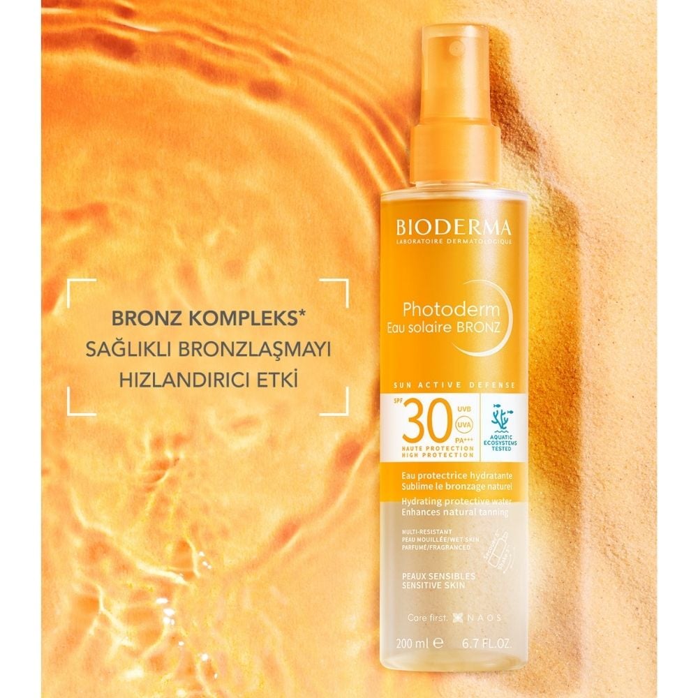 Bioderma Photoderm Bronz Sun Protective Water SPF30 -Bronzlaştırıcı Güneş Koruyucu 200ml