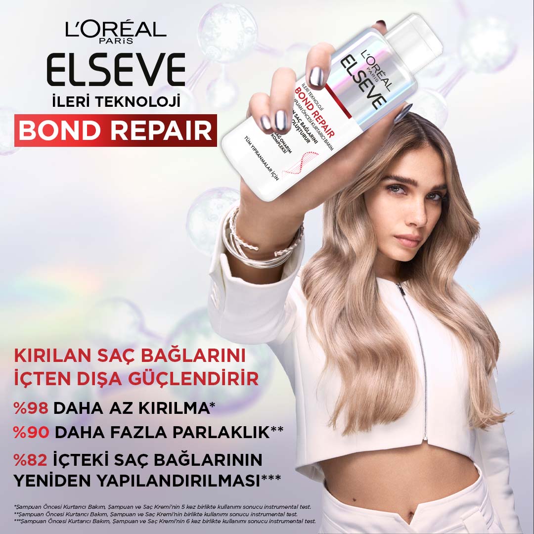 Bond Repair Tüm Yıpranmalar için Saç Bağlarını Yeniden Oluşturan Şampuan Öncesi Kurtarıcı Bakım 200ML