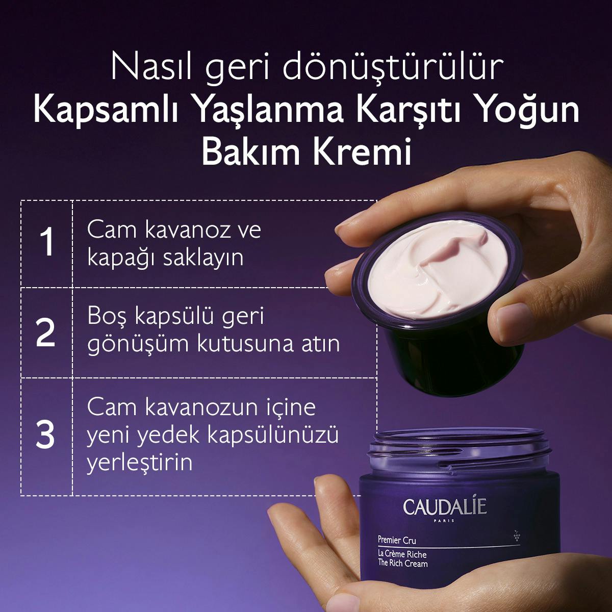 Caudalie Premier Cru The Rich Cream Yedek Kapsül - 50 ml