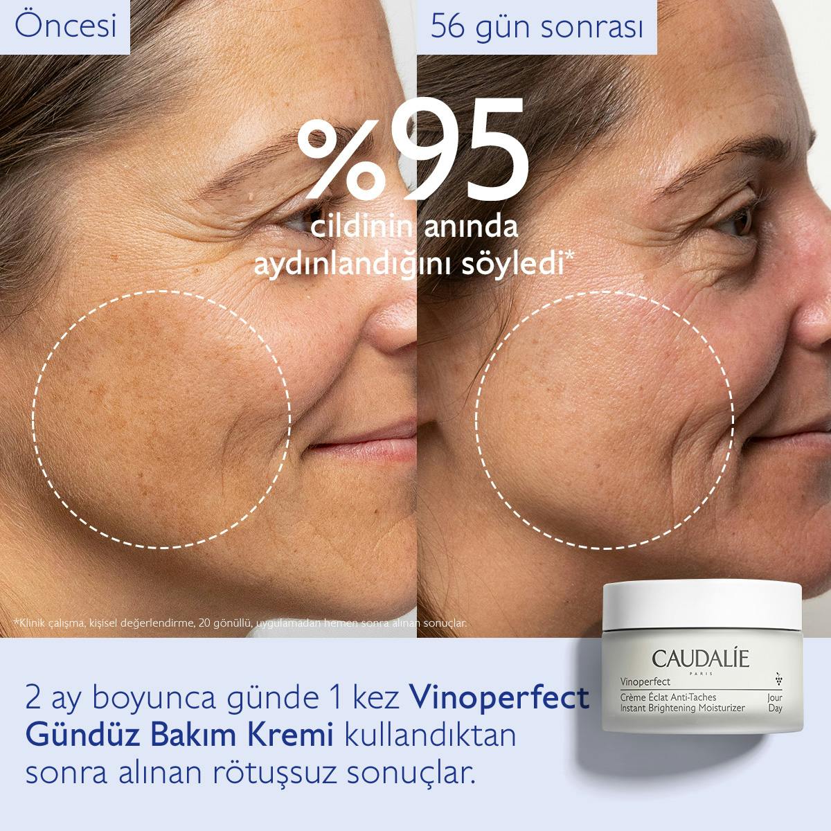 Caudalie Vinoperfect Anında Işıltı Veren Gündüz Bakım Kremi 50 ml