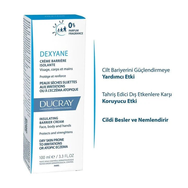Ducray Dexyane Bariyer Kuru Ciltler İçin Nemlendirici Krem 100 ml