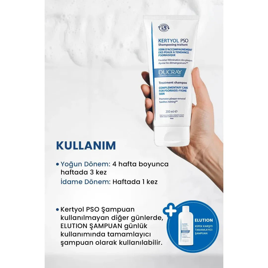 Ducray Kertyol PSO Deri Pullanmasına Karşı Şampuan 200 ml