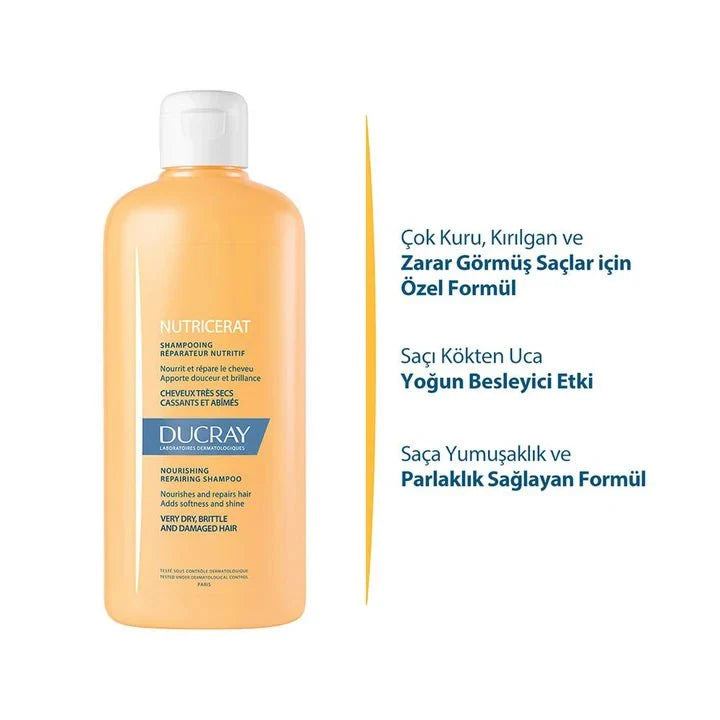 Ducray Nutricerat Yıpranmış ve Çok Kuru Saçlar İçin Şampuan 200 ml