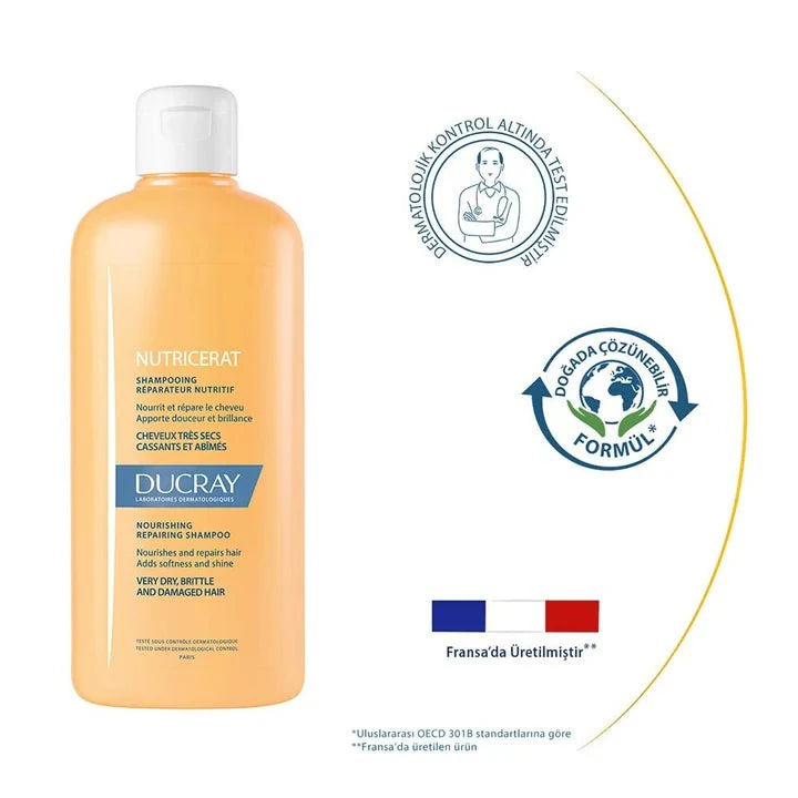 Ducray Nutricerat Yıpranmış ve Çok Kuru Saçlar İçin Şampuan 200 ml