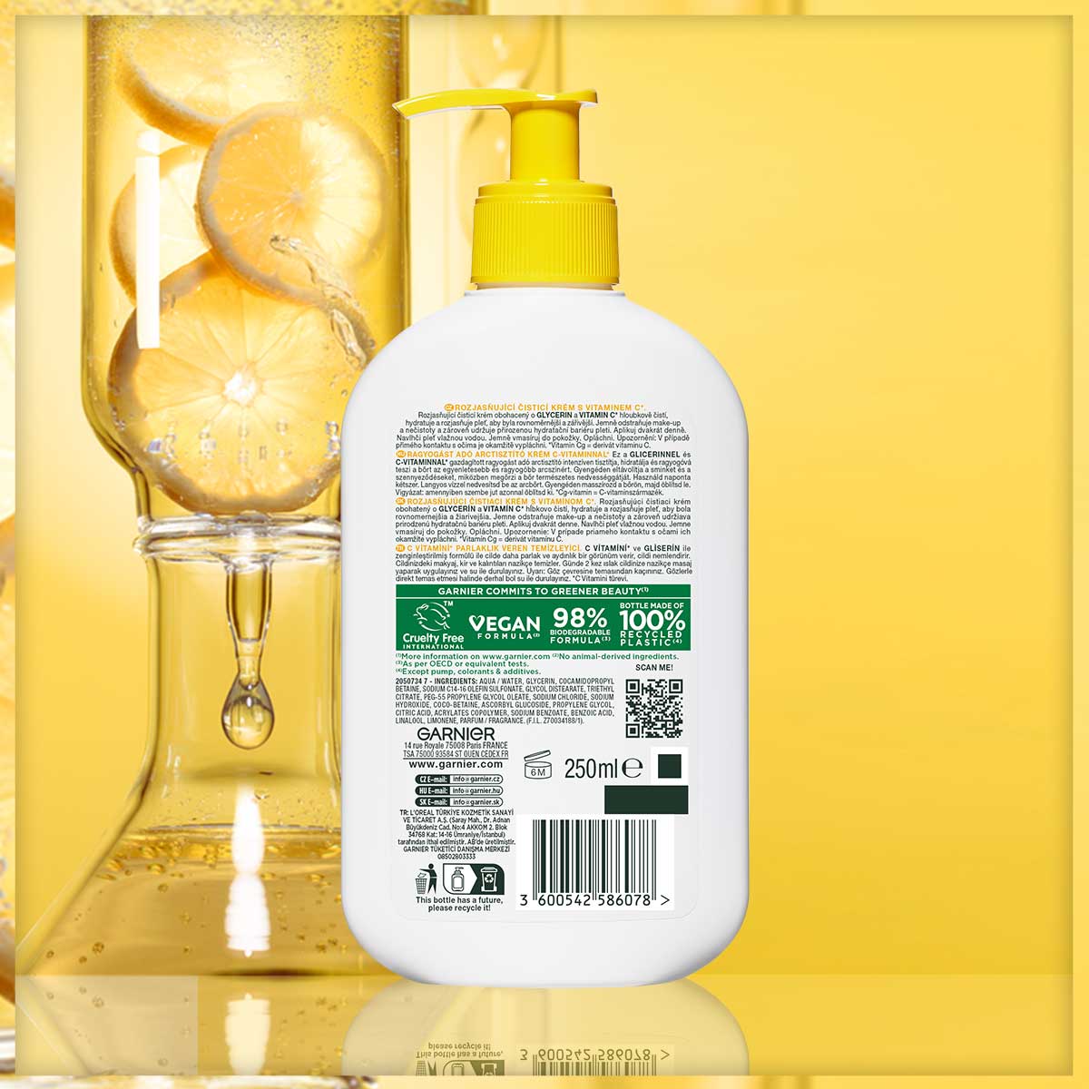 Garnier C Vitamini Parlaklık Veren Temizleyici 250 ml