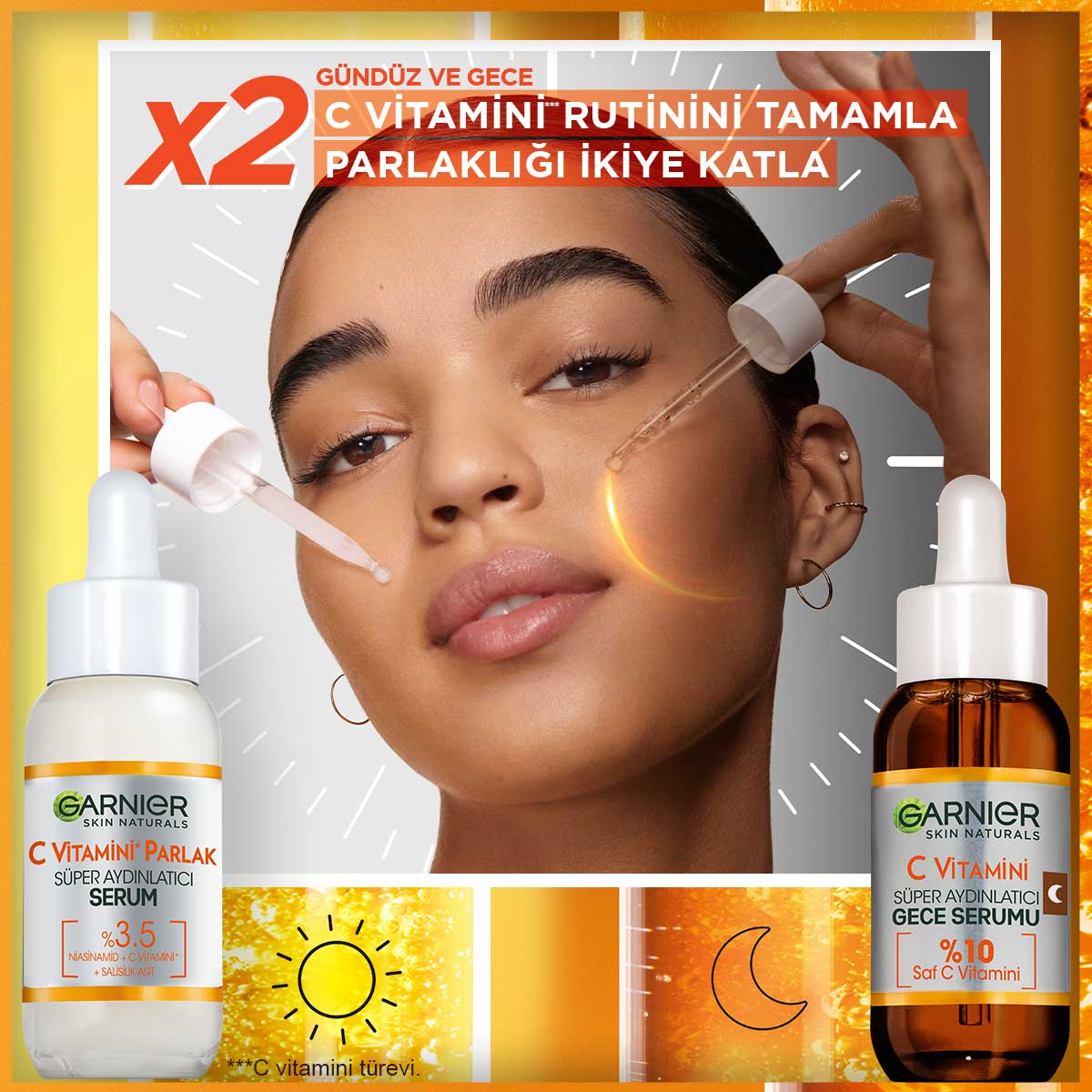 Garnier C Vitamini Süper Aydınlatıcı Gece Serumu