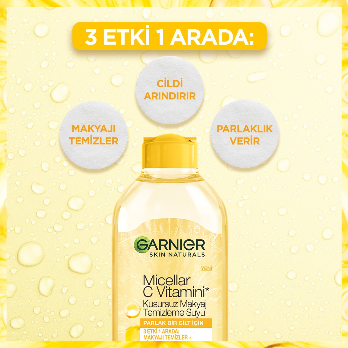 Garnier Micellar C Vitamini Kusursuz Makyaj Temizleme Suyu 400ml
