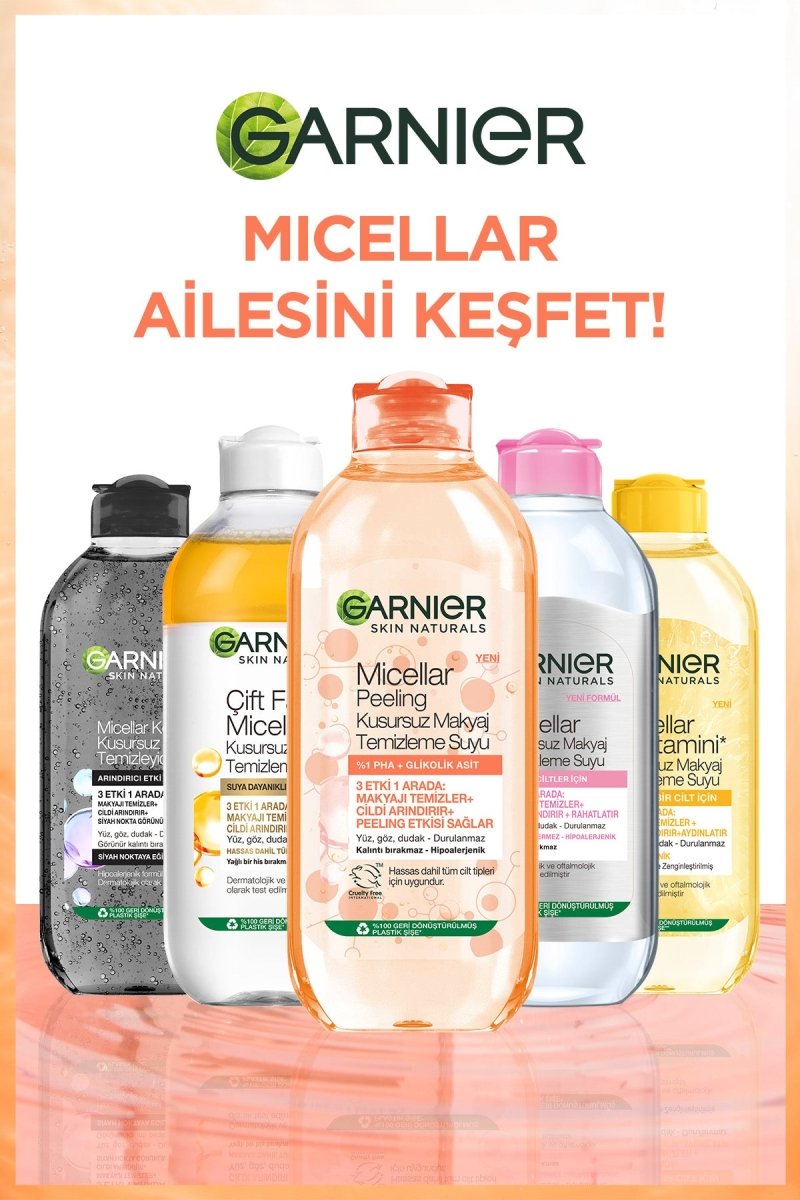 Garnier Micellar Peeling Kusursuz Makyaj Temizleme Suyu 400 ML