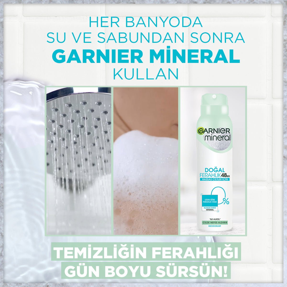 Garnier Mineral Doğal Ferahlık Spray Deodorant