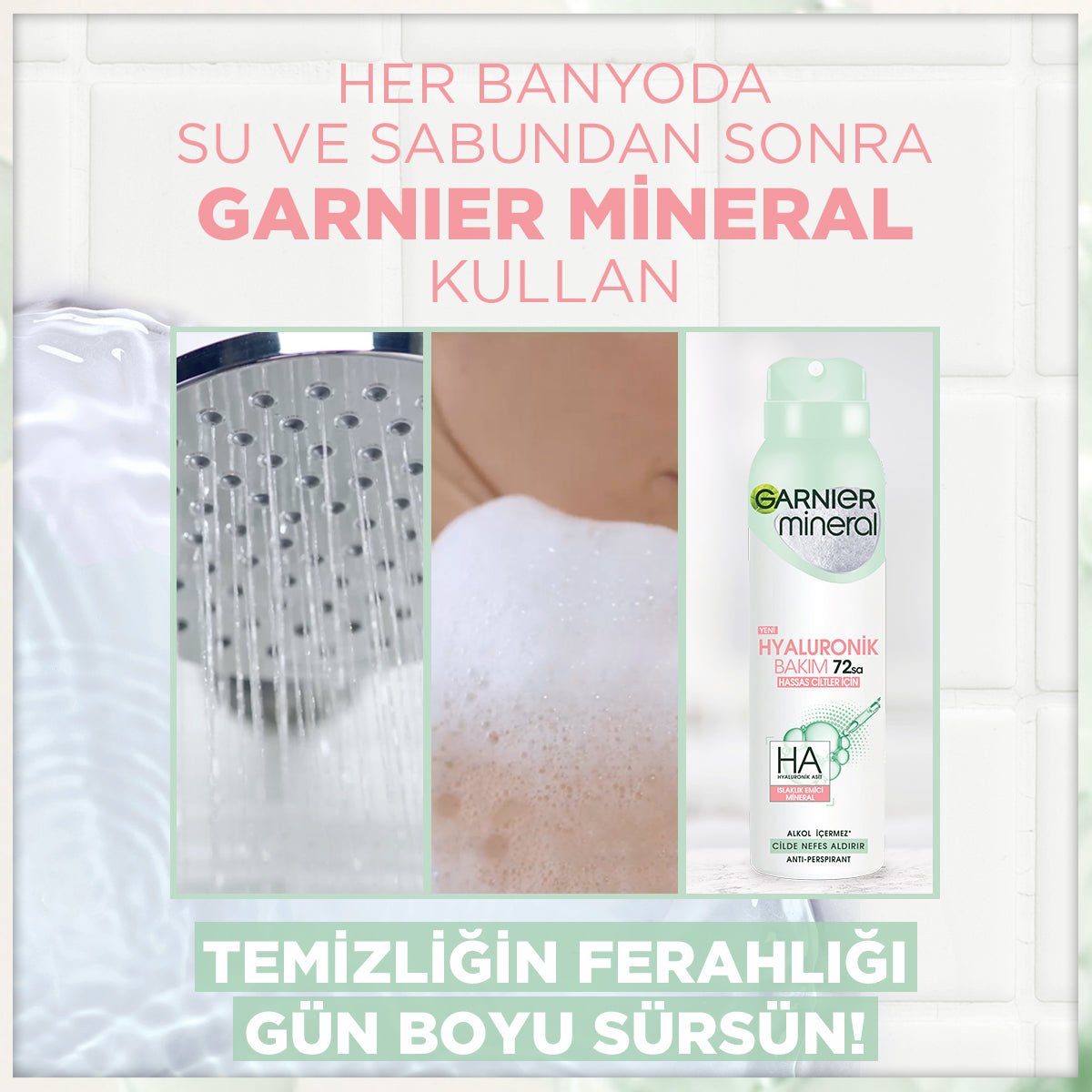 Garnier Mineral Hyaluronik Bakım Sprey Deodorant