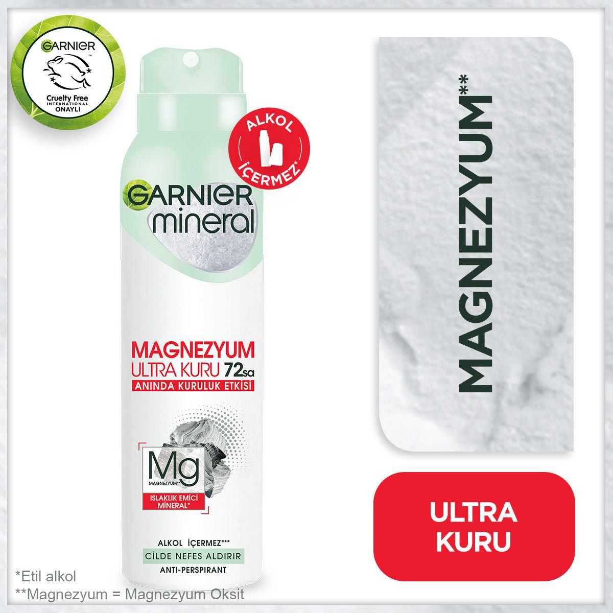 Garnier Mineral Magnezyum Sprey Deodorant