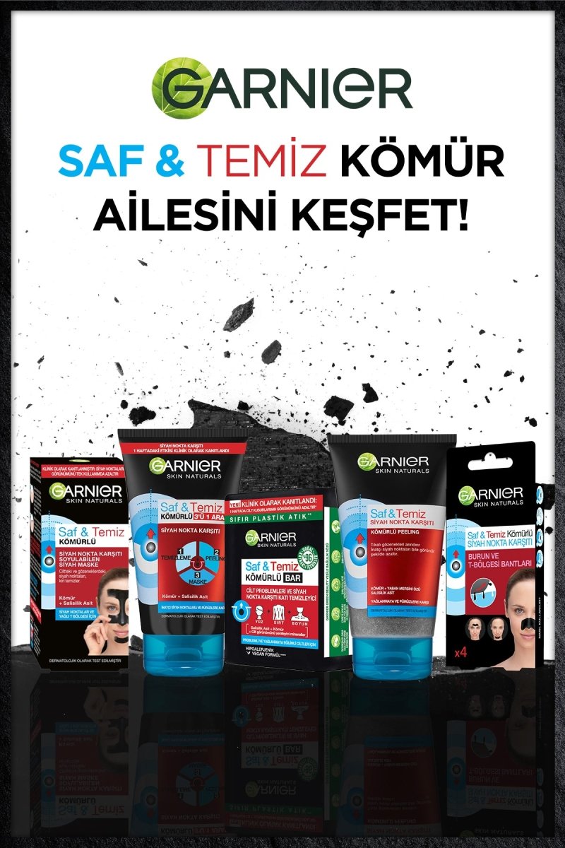 Garnier Saf & Temiz Siyah Nokta Karşıtı Kömürlü 3&