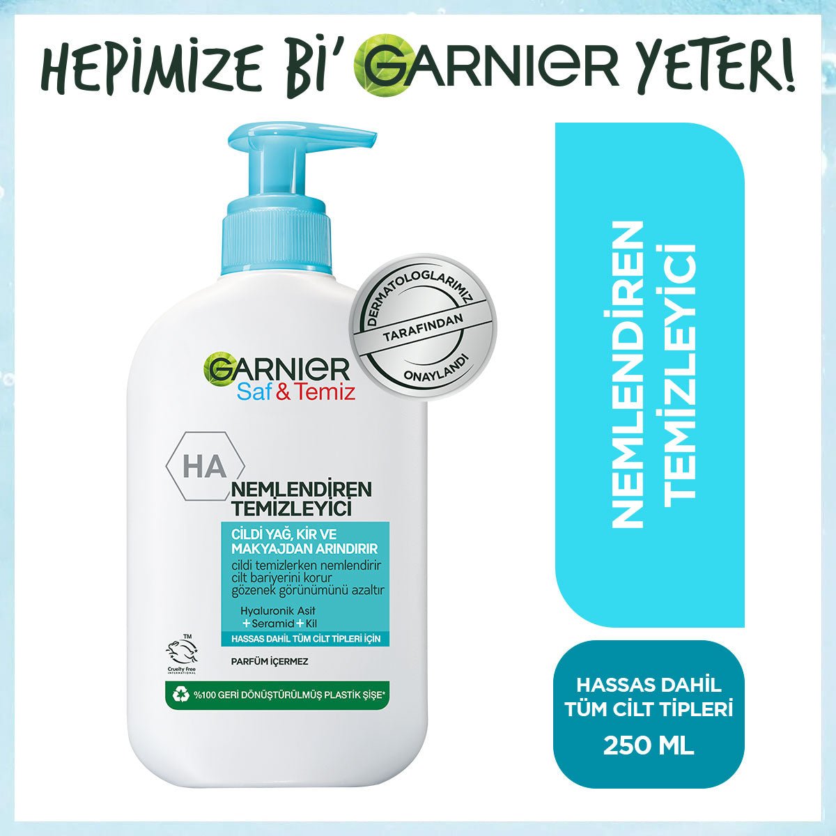 Garnier Saf&Temiz Nemlendiren Temizleyici 250 ml