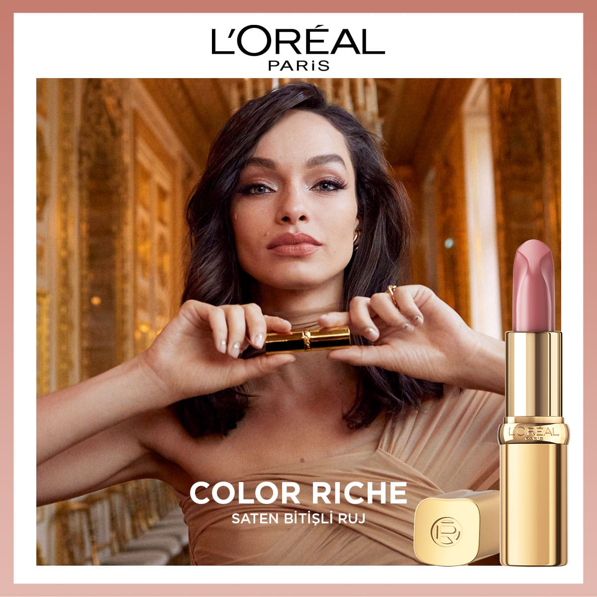 Loreal Paris Color Riche Saten Bitişli Ruj - 570 Worth It (Intense)