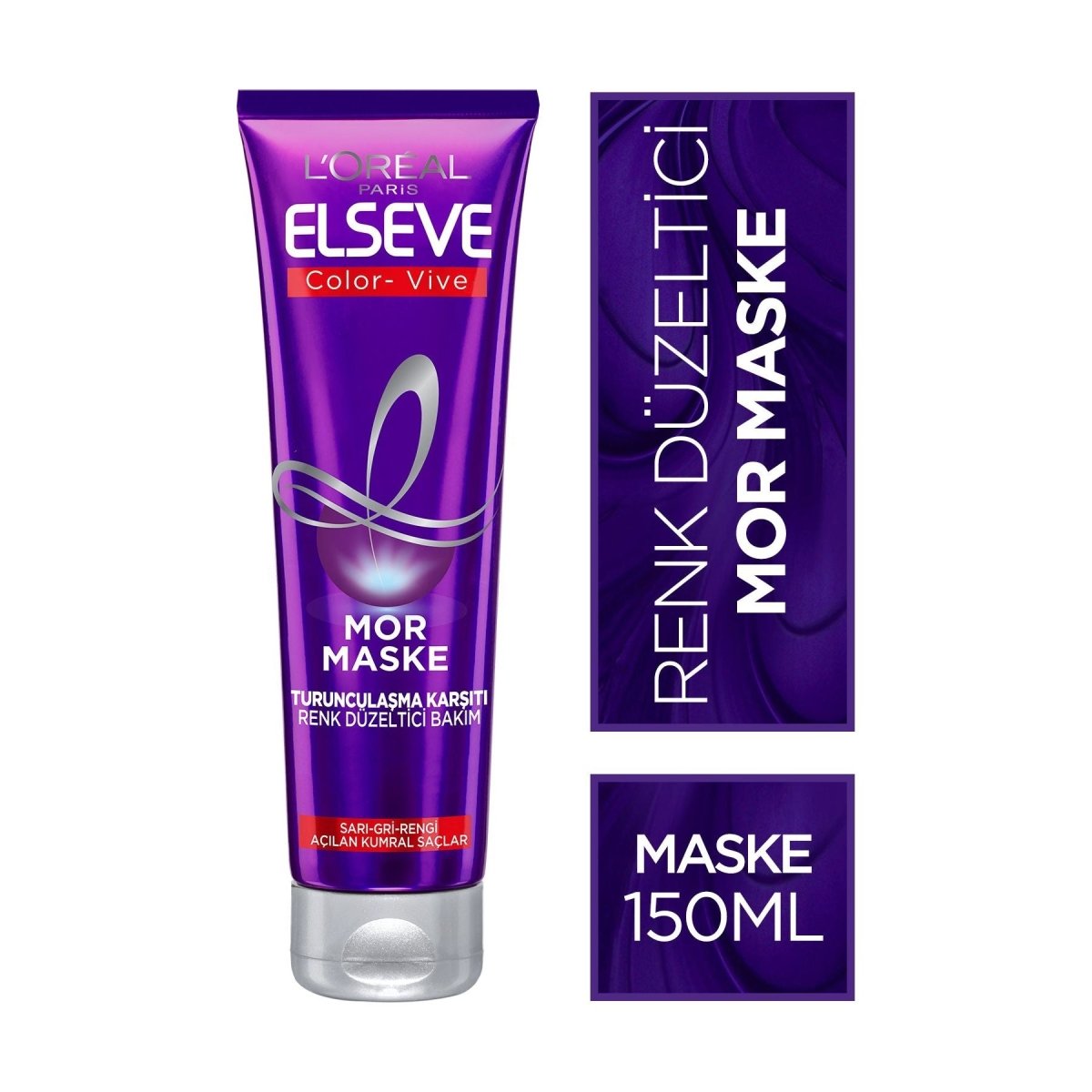 Loreal Paris Elseve Turunculaşma Karşıtı Renk Düzeltici Mor Maske 150ml