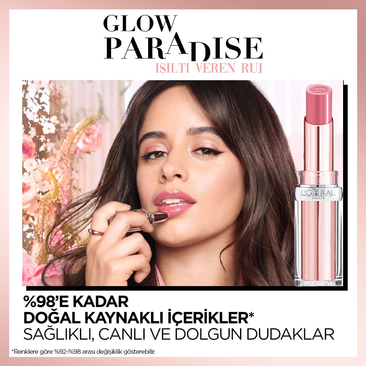 Loreal Paris Glow Paradise Balm-in-Lipstick - Işıltı Veren Ruj 351 Watermelon Dream