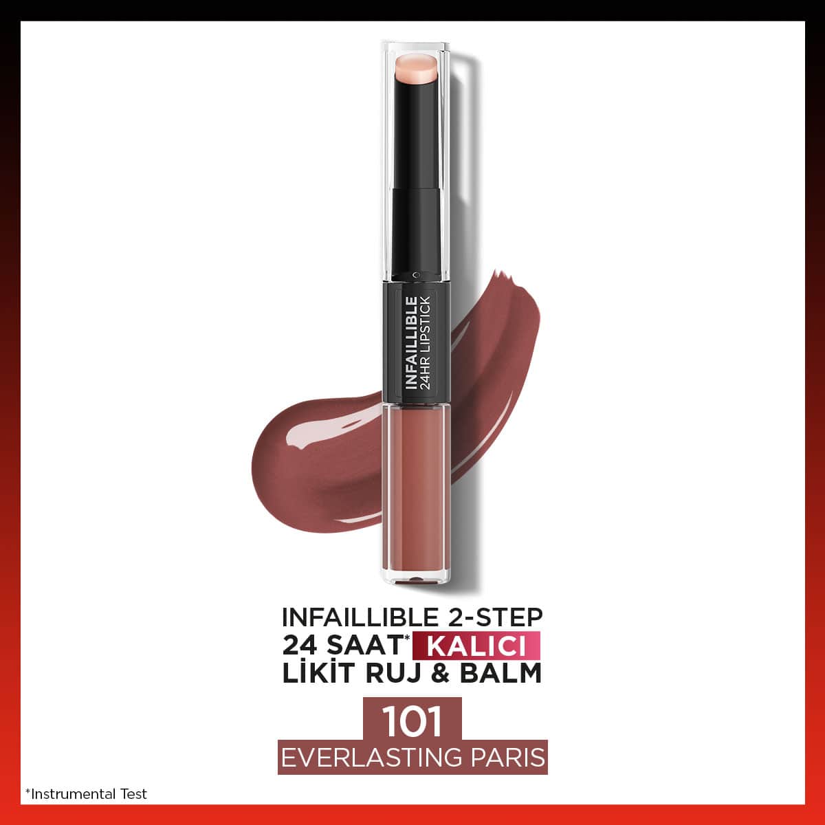 Loreal Paris Infaillible 2-Step 24 Saat Kalıcı Likit Ruj & Balm - 101 Everlasting Paris