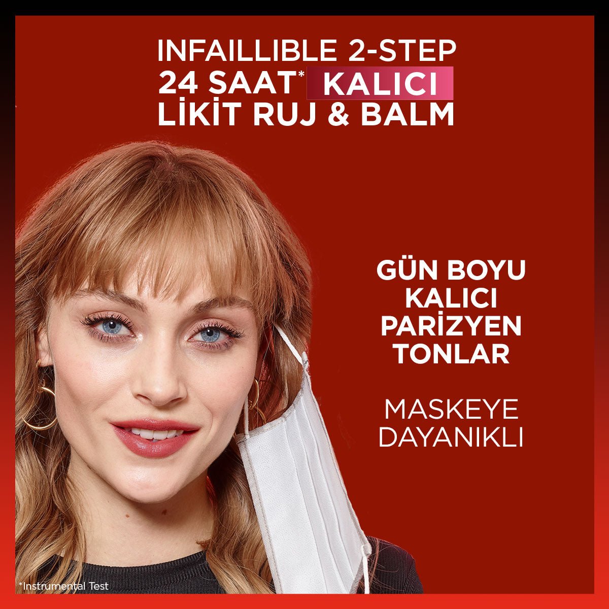 Loreal Paris Infaillible 2-Step 24 Saat Kalıcı Likit Ruj & Balm - 805 Wine Stain