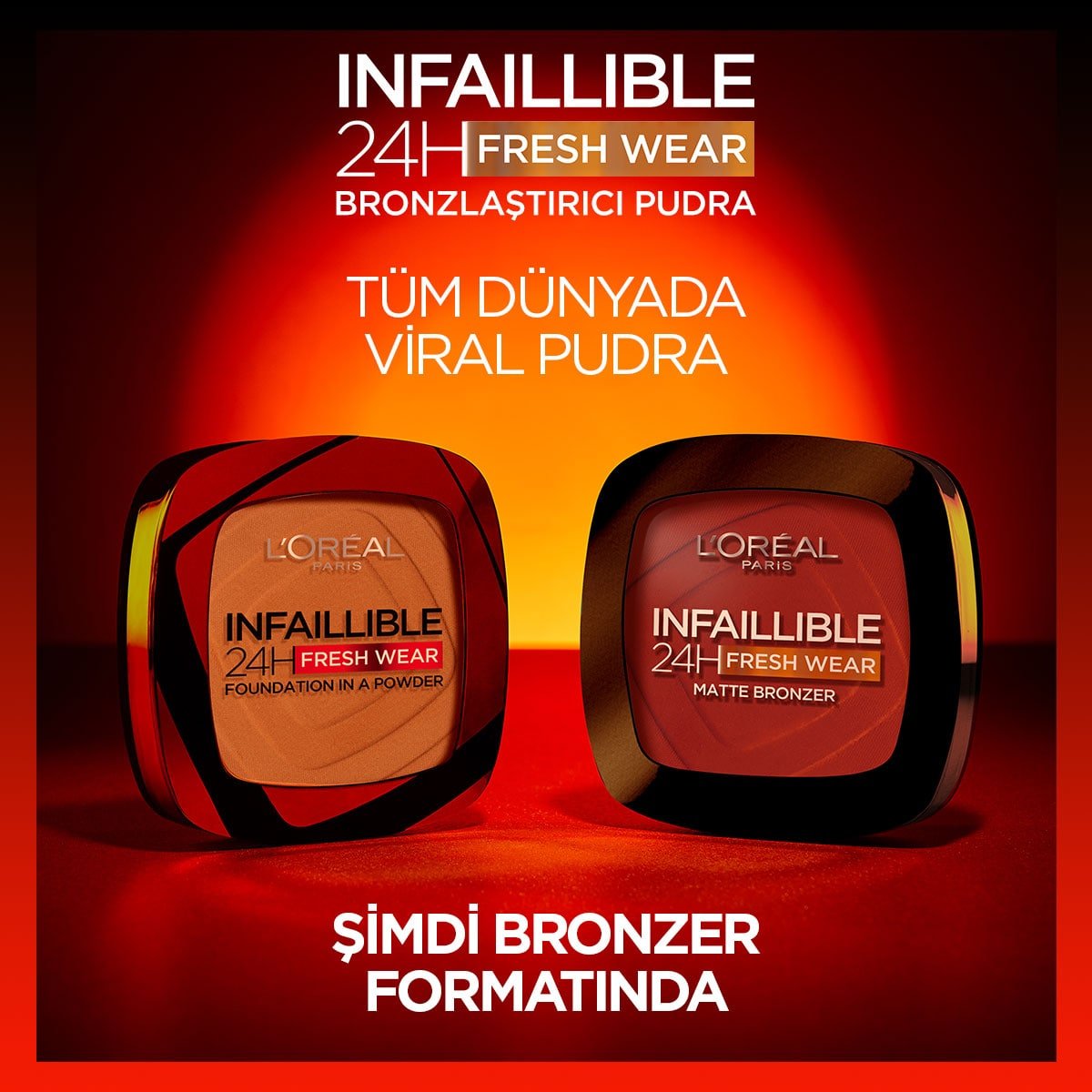 Loreal Paris Infaillible 24H Fresh Wear Bronzlaştırıcı Pudra - 300 Light Medium