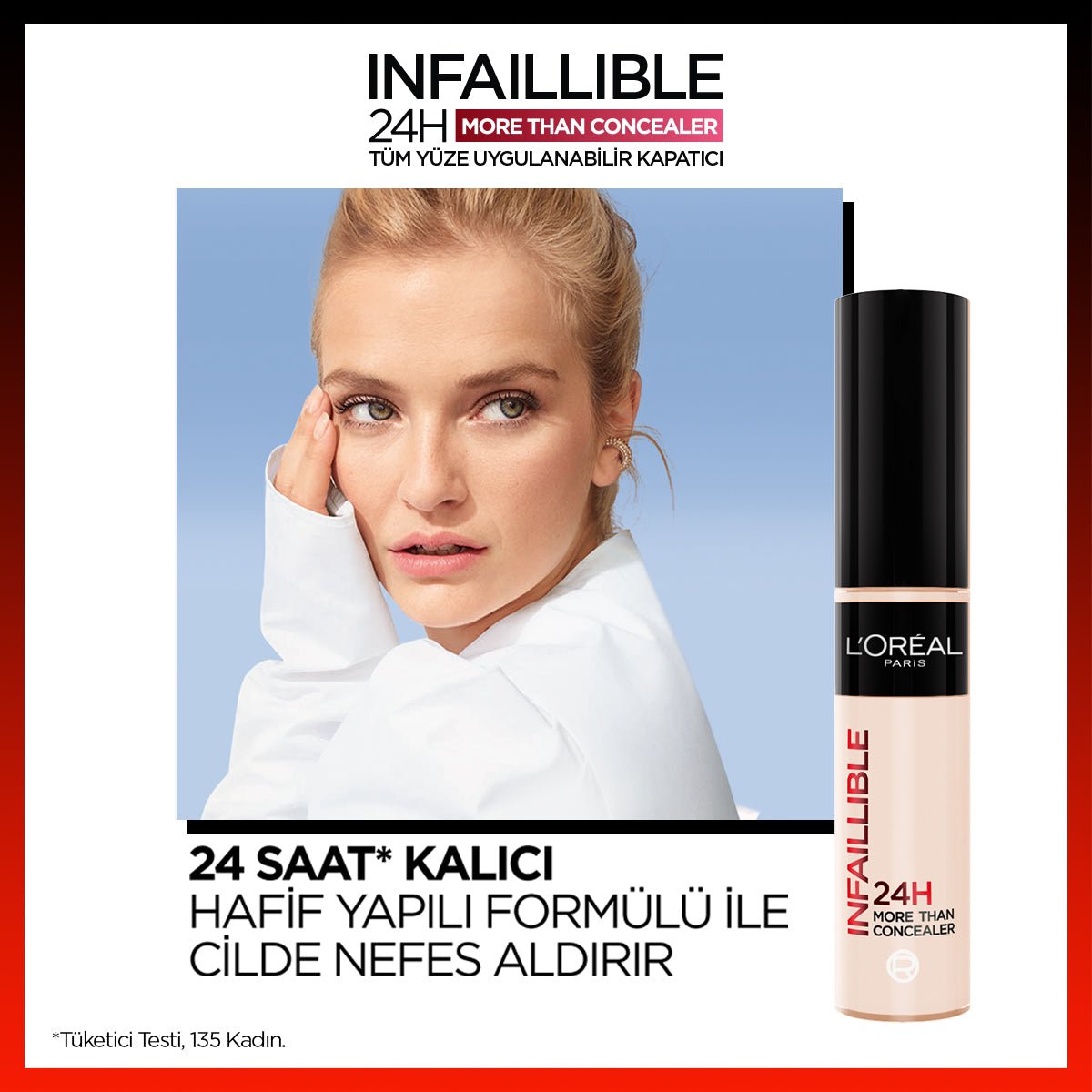 Loreal Paris Infaillible 24H Tüm Yüze Uygulanabilir Kapatıcı - 323 Fawn
