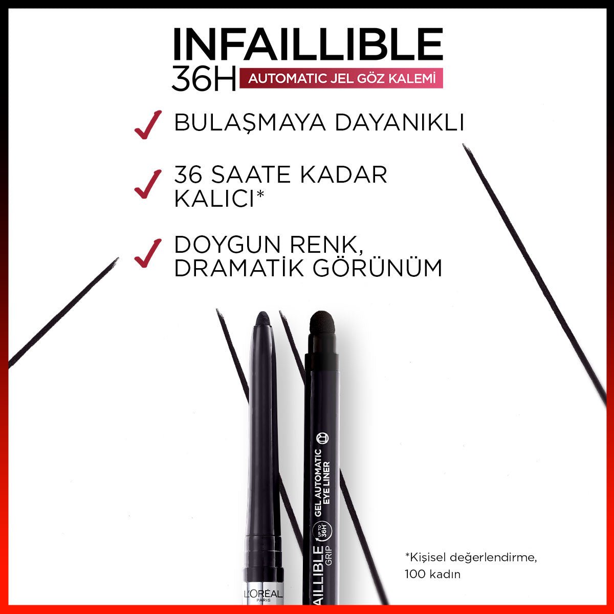 Loreal Paris Infaillible Automatic Jel Göz Kalemi - Yoğun Siyah