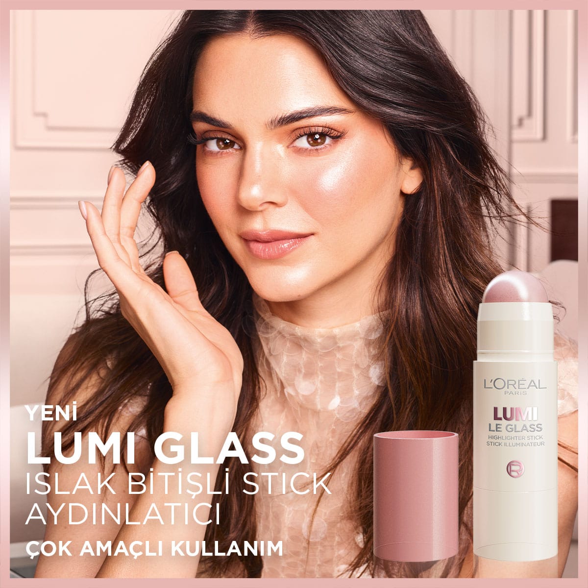 Loreal Paris Lumi Glass Islak Bitişli Stick Aydınlatıcı - 620 Glassy Pink Ballet