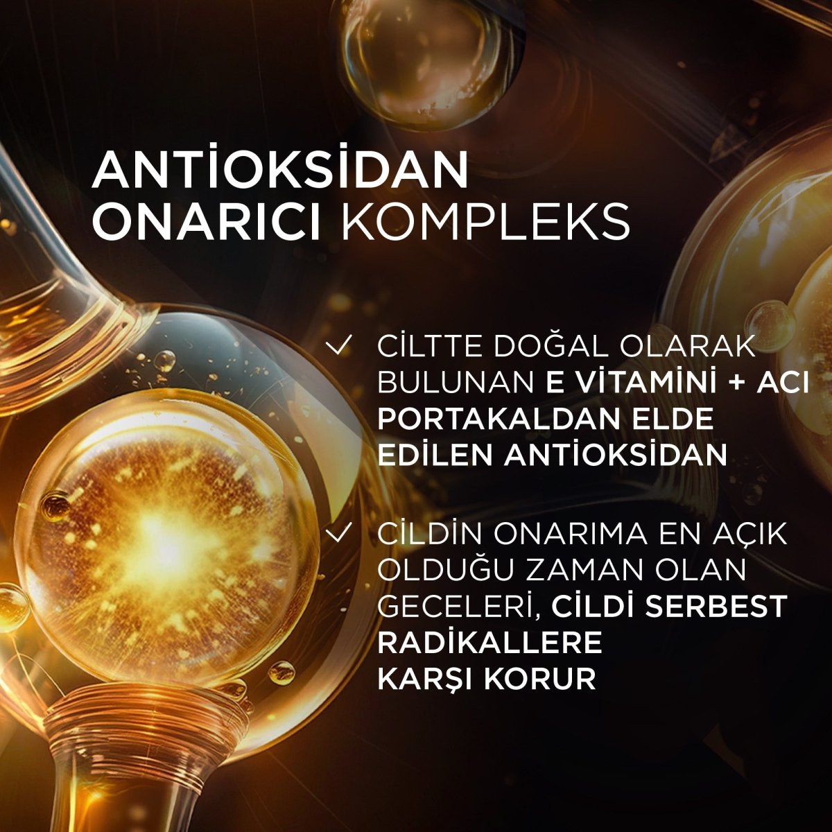 Loreal Paris Midnight Serum Cilt Yenileme & Cilt Görünümü Canlandırma Etkili- 30 ML