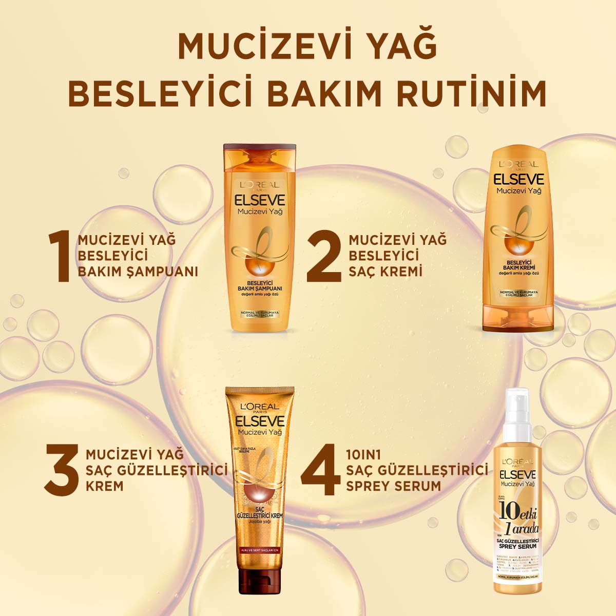 Loreal Paris Mucizevi Yağ 10 Etki 1 Arada Saç Güzelleştirici Sprey Serum 150ml