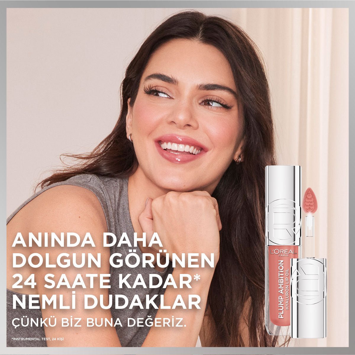 Loreal Paris Plump Ambition Hyaluron Lip Oil Besleyici ve Nemlendirici Dudak Parlatıcısı - 390 Cherry Cherie