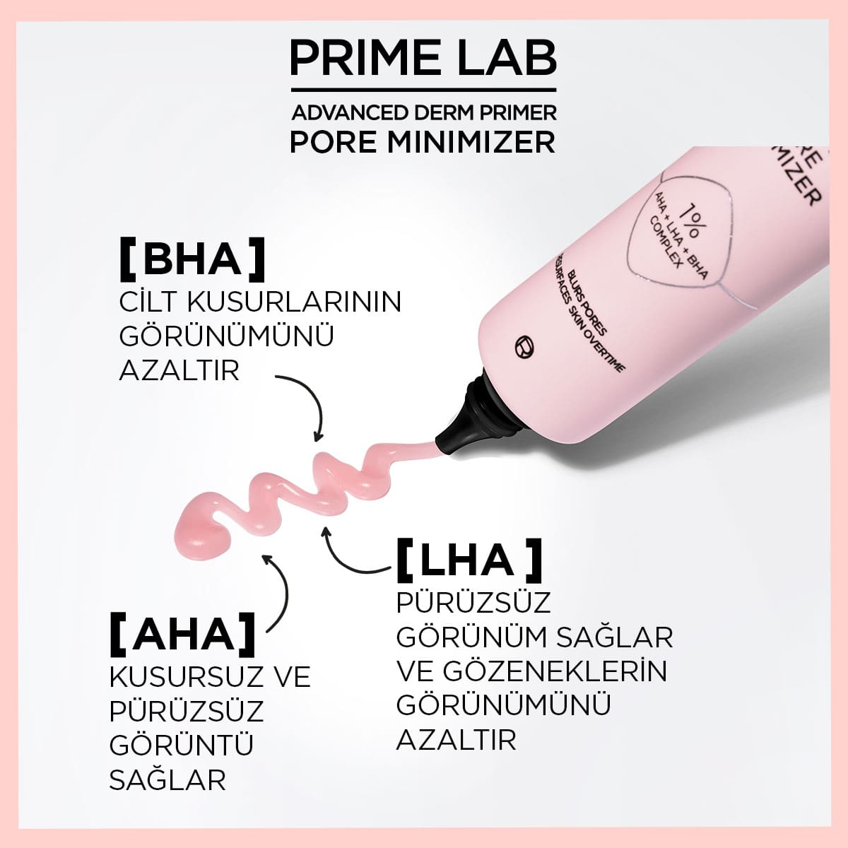 Loreal Paris Prime Lab Pore Minimizer Gözenek Küçültücü AHA ve BHA İçeren Primer
