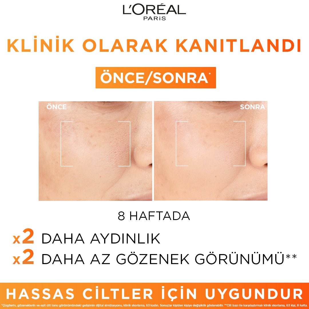 Loreal Paris Revitalift Clinical %12 Saf C Vitamini Aydınlatıcı, Ton Eşitleyici, Gözenek Karşıtı Serum 30 ml