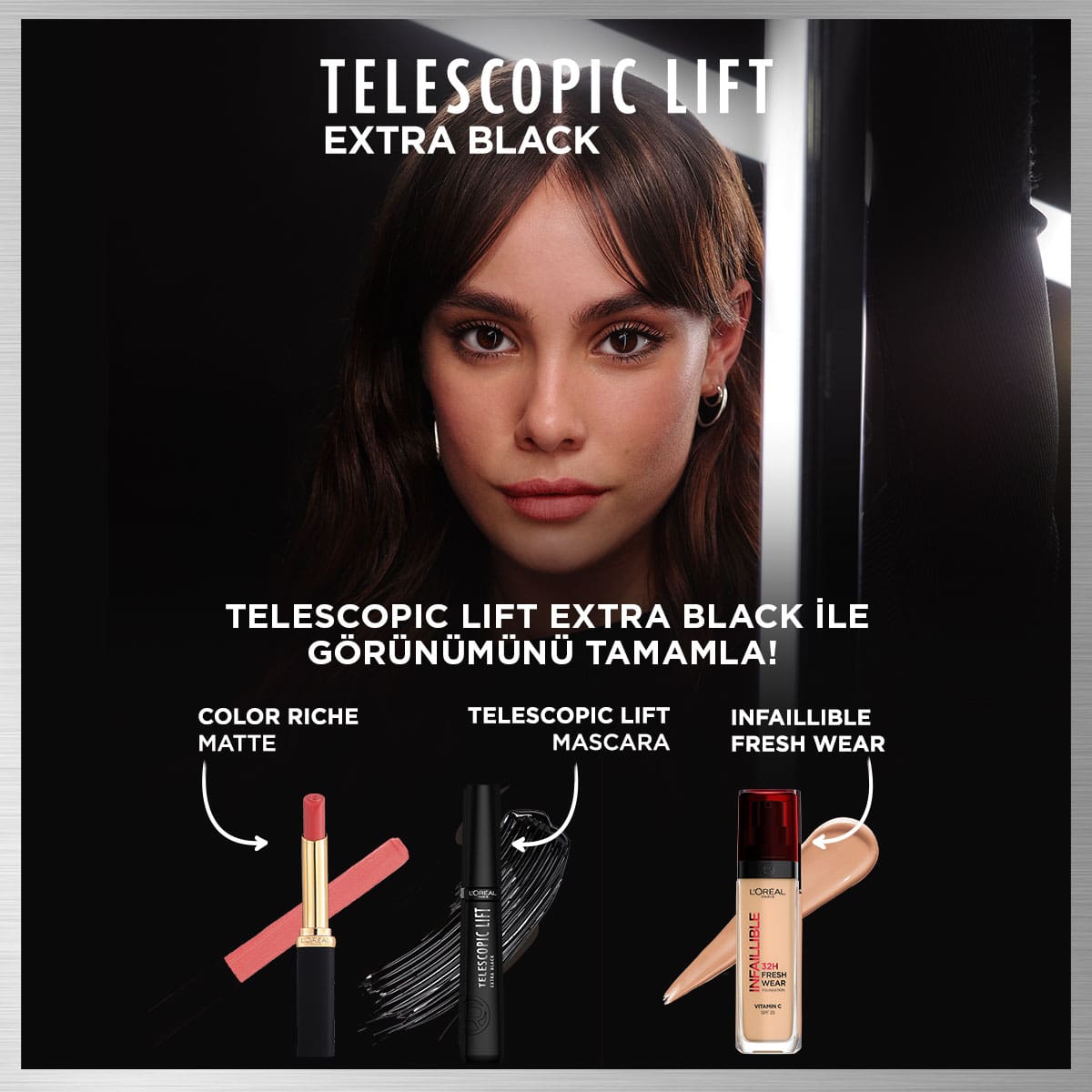 Loreal Paris Telescopic Lift Extra Black Maskara