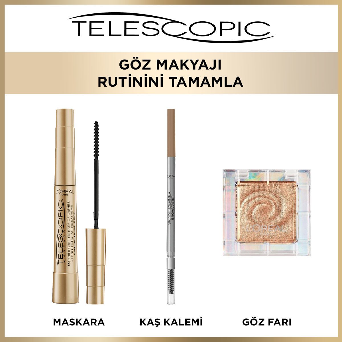 Loreal Paris Telescopic Maskara - Siyah