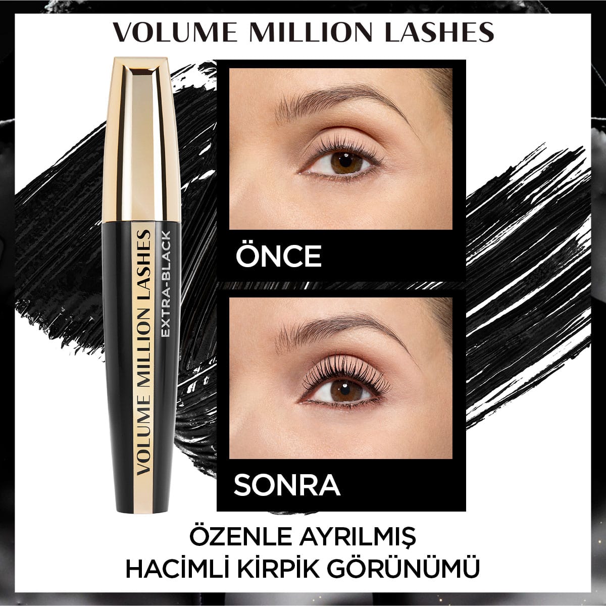 Loreal Paris Volume Million Lashes Extra Black Maskara