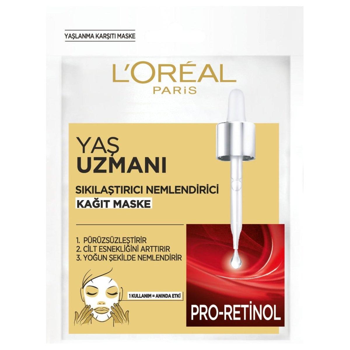 Loreal Paris Yaş Uzmanı Sıkılaştırıcı & Nemlendirici Kağıt Maske