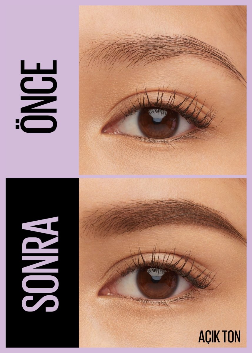 Maybelline New York Express Brow Satin Duo Çift Taraflı Kaş Kalemi - 01 Açık Ton