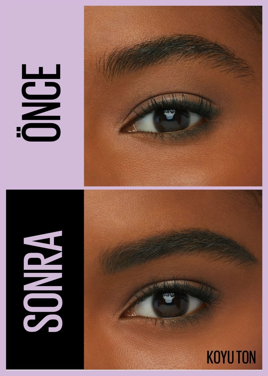 Maybelline New York Express Brow Satin Duo Çift Taraflı Kaş Kalemi - 04 Koyu Ton