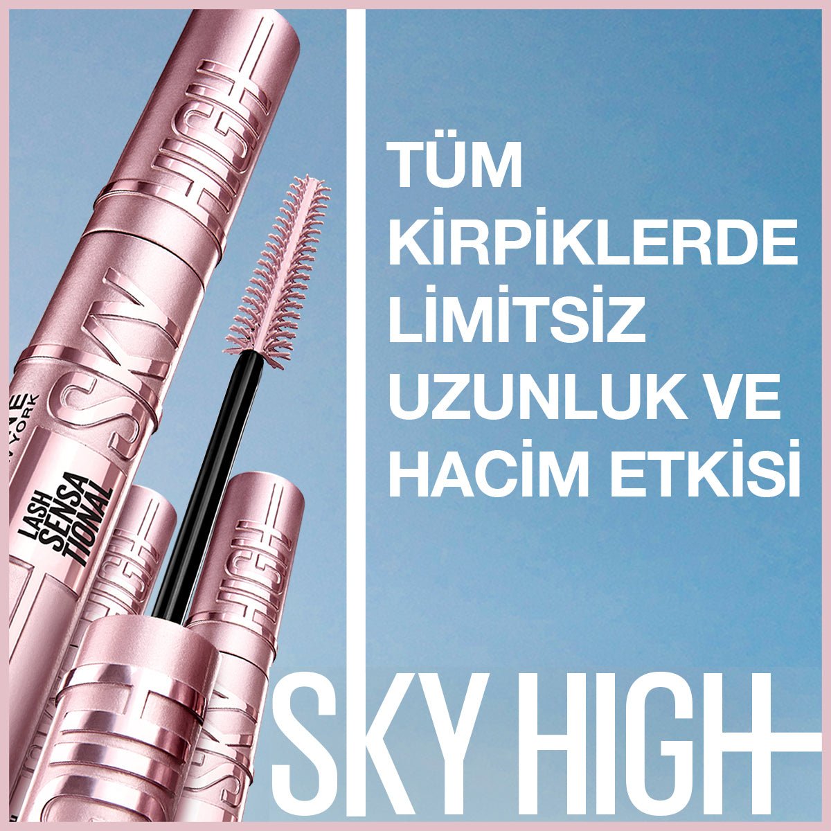 Maybelline New York Lash Sensational Sky High Suya Dayanıklı Waterproof Maskara