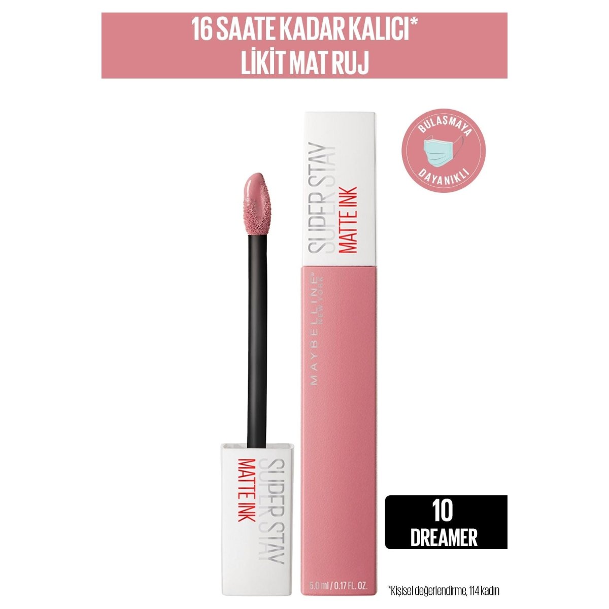 Maybelline New York Super Stay Matte Ink Likit Mat Ruj - 10 Dreamer