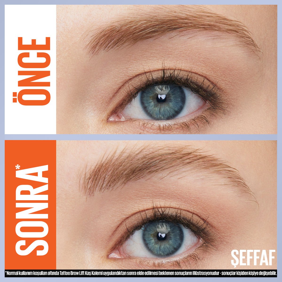 Maybelline New York Tattoo Brow Lift Kaş Kalemi- 00 Clear (Şeffaf)