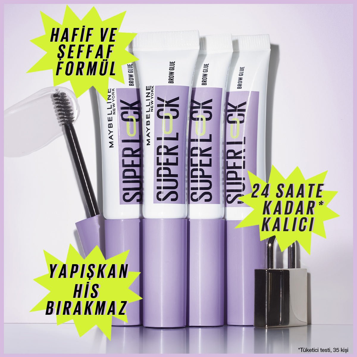 Maybelline Super Lock Brow Glue Kaş Sabitleyici Maskara
