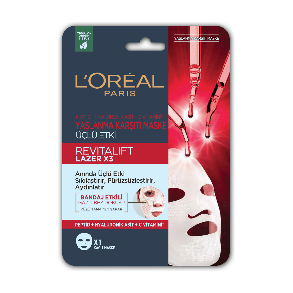 Revitalift Lazer X3 Yaşlanma Karşıtı Maske