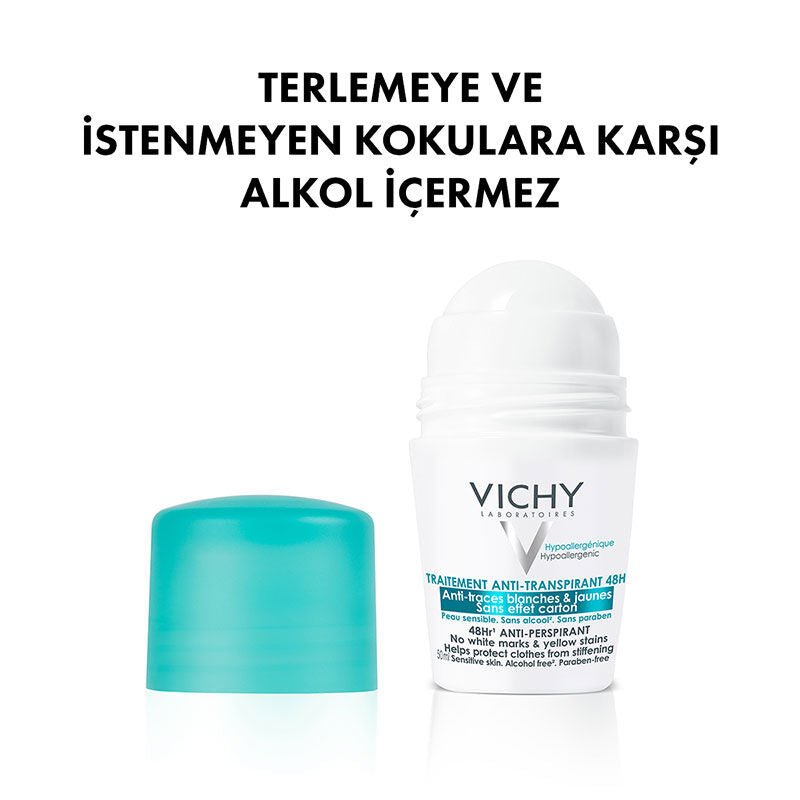 Vichy Terleme Karşıtı İz Bırakmayan Roll-on Deodorant 50 ml