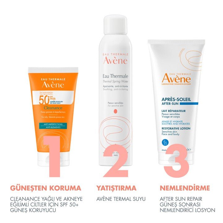 Avene Cleanance SPF50+ Yağlı ve Akneye Eğilimli Ciltler İçin Yüksek Korumalı Güneş Kremi 50 ml