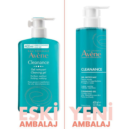 Avene Cleanance Yağlı ve Akneye Eğilimli Ciltler İçin Matlaştırıcı Temizleme Jeli 400 ml
