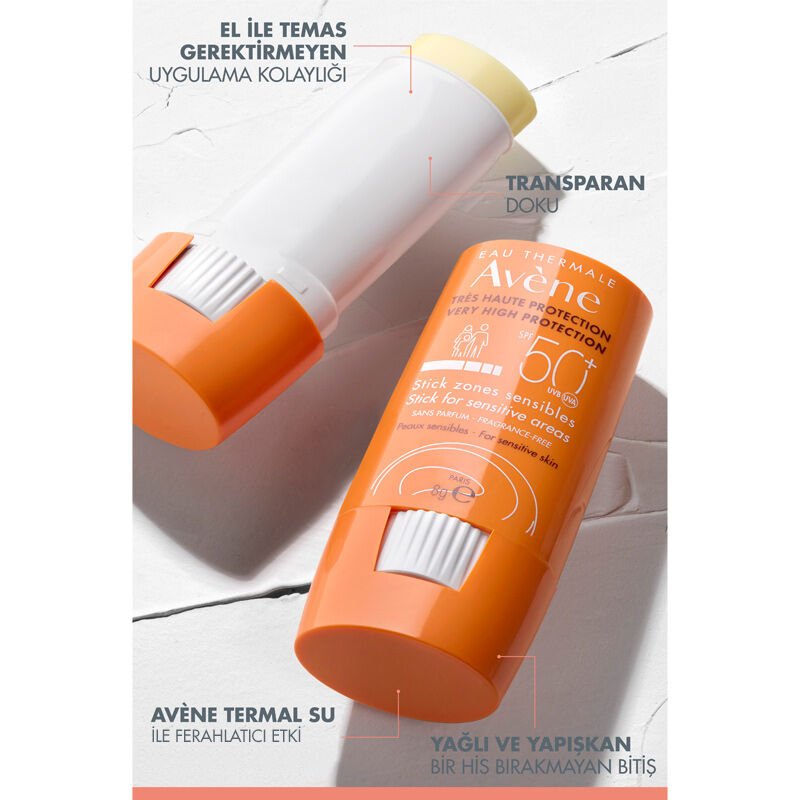 Avene Hassas Bölgeler İçin Güneş Koruyucu Stick Spf50+ 8 gr